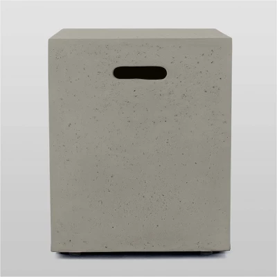 Oana 12pc Acacia U-Shaped Sectional Sofa Set With Fire Pit - Teak/Beige And Light Gray - Christopher Knight Home 4 Oana 12pc Acacia U-Shaped Sectional Sofa Set With Fire Pit - Teak/Beige And Light Gray - Christopher Knight Home - Image 4