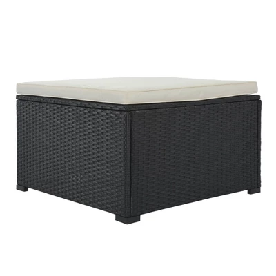 9pc Wicker Patio Sectional Seating Set With Cushions - Black/Beige - GODEER 14 9pc Wicker Patio Sectional Seating Set With Cushions - Black/Beige - GODEER - Image 14