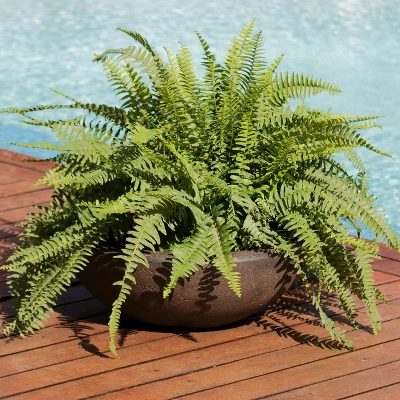 Sunnydaze Decor Sunnydaze Indoor/Outdoor Patio, Garden, Or Porch Weather-Resistant Double-Walled Percival Flower Pot Planter - 20.75" - Sable Finish 1 Sunnydaze Decor Sunnydaze Indoor/Outdoor Patio, Garden, Or Porch Weather-Resistant Double-Walled Percival Flower Pot Planter - 20.75" - Sable Finish