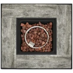 Sunnydaze Decor Sunnydaze Reykir Modern Smokeless Metal Outdoor Fire Pit With Tile Tabletop And Rafa Fabric Sides - 24" H -Deals Patio Elegance Store GUEST 4ca0eed4 a895 4482 be25 66dcd2785046