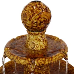 Sunnydaze Decor Sunnydaze 43"H Electric Ceramic 3-Tier Floral Motif Outdoor Water Fountain With LED Lights 11 Sunnydaze Decor Sunnydaze 43"H Electric Ceramic 3-Tier Floral Motif Outdoor Water Fountain With LED Lights -Deals Patio Elegance Store GUEST 4cb3cb14 dad6 47f3 b82c e061f336d325