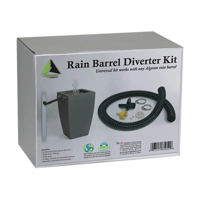 Algreen Gutter Downspout Diverter Kit + 50-Gallon Rain Water Collection Barrel 3 Algreen Gutter Downspout Diverter Kit + 50-Gallon Rain Water Collection Barrel - Image 3