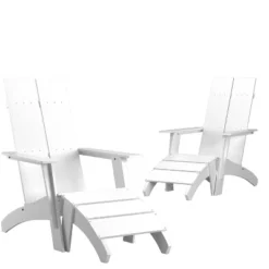 Emma And Oliver Set Of 2 Indoor/Outdoor 2-Slat Adirondack Style Chairs & Footrests 25 Emma And Oliver Set Of 2 Indoor/Outdoor 2-Slat Adirondack Style Chairs & Footrests -Deals Patio Elegance Store GUEST 4e167e3d 7b25 4bd5 8bc4 b337340f93c2