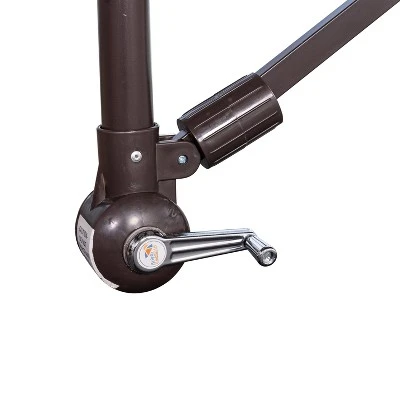 10' X 10' Captiva Cantilever Spa Side Patio Umbrella With Cover Black - Island Umbrella 5 10' X 10' Captiva Cantilever Spa Side Patio Umbrella With Cover Black - Island Umbrella - Image 5