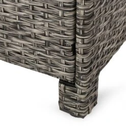 Puerta 2pk Outdoor Wicker Ottomans With Cushions - Black/Dark Gray - Christopher Knight Home -Deals Patio Elegance Store GUEST 4fec050f c0bc 461d ad9a 460a5314b792