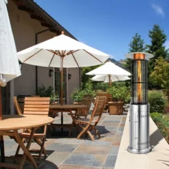 Costway 34000 BTU Patio Heaters Stainless Steel Round Propane Glass Tube Flame W/Wheels 13 Costway 34000 BTU Patio Heaters Stainless Steel Round Propane Glass Tube Flame W/Wheels -Deals Patio Elegance Store GUEST 5006fc98 a7f5 47a5 84d5 43d54b8546ba