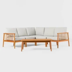 Saracina Home 6pc Modern Boho Outdoor Eucalyptus Spindle Sectional 21 Saracina Home 6pc Modern Boho Outdoor Eucalyptus Spindle Sectional -Deals Patio Elegance Store GUEST 50b85b0f ef35 42f9 9821 b9804b809312