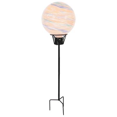 Sunnydaze Decor Sunnydaze Outdoor In-Ground Steel Gazing Globe Stand - 24" - Black 6 Sunnydaze Decor Sunnydaze Outdoor In-Ground Steel Gazing Globe Stand - 24" - Black - Image 6