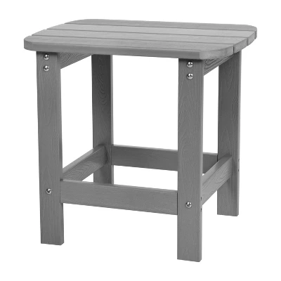 Merrick Lane Poly Resin Indoor/Outdoor All-Weather Adirondack Side Table 18 Merrick Lane Poly Resin Indoor/Outdoor All-Weather Adirondack Side Table - Image 18