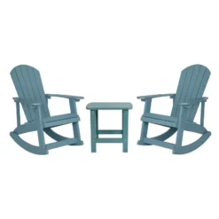 Flash Furniture Set Of 2 Savannah All-Weather Poly Resin Wood Adirondack Rocking Chairs With Side Table 23 Flash Furniture Set Of 2 Savannah All-Weather Poly Resin Wood Adirondack Rocking Chairs With Side Table -Deals Patio Elegance Store GUEST 51df23fb 38e0 4e48 a0bb 9c8c8f2bcd3b