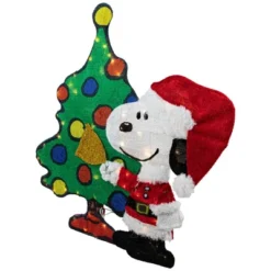 Northlight 32" LED Lighted Peanuts Snoopy And Christmas Tree Outdoor Decoration - Clear Lights -Deals Patio Elegance Store GUEST 5297f190 d435 4d64 a57d bc3ba00ac2d6