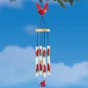 Collections Etc Beautiful Winter Cardinal Hanging Wind Chime 4.25 X 4.25 X 26.5