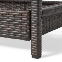 Savona Wicker Outdoor Serving Cart - Brown - Christopher Knight Home -Deals Patio Elegance Store GUEST 53586886 689f 4592 9094 a8962a3a97f5