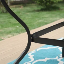 5pc Patio Set With 37" Metal Table & Extra Wide Swivel Chairs With Cushions - Captiva Designs -Deals Patio Elegance Store GUEST 53798b3f a32e 4e9c a030 1b3bf3a22386