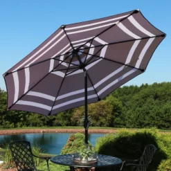 Sunnydaze Decor Sunnydaze Outdoor Aluminum Patio Umbrella, Tilt, And Crank - 9' -Deals Patio Elegance Store GUEST 53dc8b3f f12c 4b17 bdc8 5913d7717905