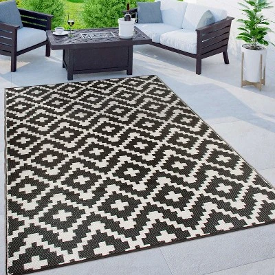 World Rug Gallery Trellis Geometric Reversible Plastic Outdoor Rugs 6 World Rug Gallery Trellis Geometric Reversible Plastic Outdoor Rugs - Image 6