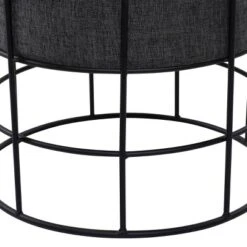 Metal Fabric Patio Garden Stool - Olivia & May -Deals Patio Elegance Store GUEST 55962290 da72 4c30 b348 4168920e30af