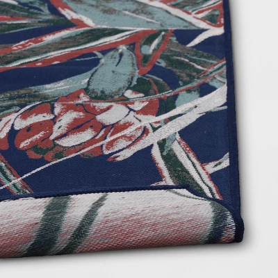 Tapestry Outdoor Rug Cactus Floral - Threshold™ 3 Tapestry Outdoor Rug Cactus Floral - Threshold™ - Image 3