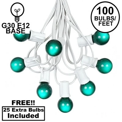 Novelty Lights 100 Feet G30 Globe Outdoor Patio String Lights, White Wire 9 Novelty Lights 100 Feet G30 Globe Outdoor Patio String Lights, White Wire - Image 9