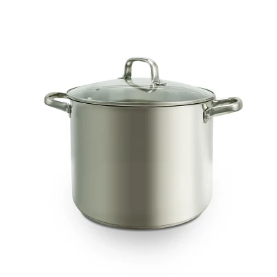 Oster® Oster Adenmore 12 Quart Stainless Steel Stock Pot With Tempered Glass Lid 1 Oster® Oster Adenmore 12 Quart Stainless Steel Stock Pot With Tempered Glass Lid