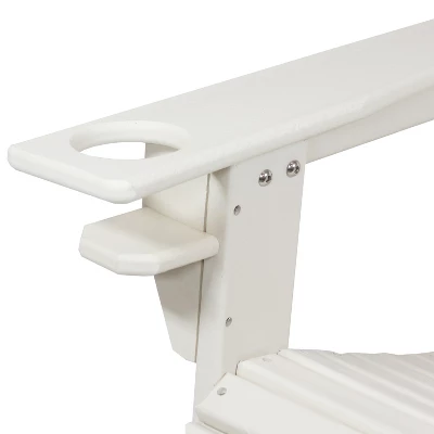 Sunnydaze Decor Sunnydaze Outdoor Lake Style Adirondack Chair With Cup Holder 2 Sunnydaze Decor Sunnydaze Outdoor Lake Style Adirondack Chair With Cup Holder - Image 2