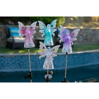 39.25" Metal Angel Solar Stake Purple - Exhart 14 39.25" Metal Angel Solar Stake Purple - Exhart - Image 14