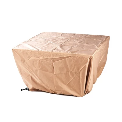 5pc Outdoor Dining Set With 42" Aluminum Square Damask Design Fire Table & Deep Seating Swivel Rocking Chairs - Oakland Living 13 5pc Outdoor Dining Set With 42" Aluminum Square Damask Design Fire Table & Deep Seating Swivel Rocking Chairs - Oakland Living - Image 13