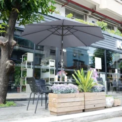 9-Foot Patio Umbrella - Easy Crank Outdoor Table Umbrella With Steel Ribs And Aluminum Pole For Deck, Porch, Backyard, Or Pool By Nature Spring (Gray) -Deals Patio Elegance Store GUEST 59742b17 aba2 4ea4 ac6e 67297bb02fbd