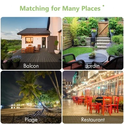 Tangkula 9' Outdoor Patio Umbrella Offset W/LED Light No Base Beige/Burgundy/Tan 4 Tangkula 9' Outdoor Patio Umbrella Offset W/LED Light No Base Beige/Burgundy/Tan - Image 4