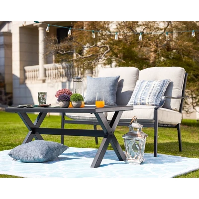 2pc Loveseat & Coffee Table Patio Set - Patio Festival 11 2pc Loveseat & Coffee Table Patio Set - Patio Festival - Image 11