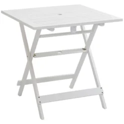 Outsunny Foldable Dining Table, Square Wood Side Table, Portable Bistro Table With Umbrella Hole For Outdoor Patio, Garden Or Backyard 12 Outsunny Foldable Dining Table, Square Wood Side Table, Portable Bistro Table With Umbrella Hole For Outdoor Patio, Garden Or Backyard -Deals Patio Elegance Store GUEST 5b47cc8b 7640 434e 8ff2 05222d7af4ec