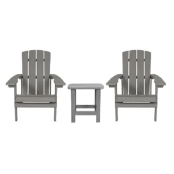 Merrick Lane Set Of 2 All-Weather Adirondack Patio Chairs With Matching Side Table -Deals Patio Elegance Store GUEST 5ce216ab 76b1 49b9 a5bd f8038216a237 1