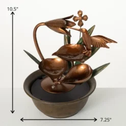 10.5"H Sullivans Copper Hummingbird Fountain, Multicolored 5 10.5"H Sullivans Copper Hummingbird Fountain, Multicolored -Deals Patio Elegance Store GUEST 5e3cf146 1fa2 47ab 860f 635bde03a217