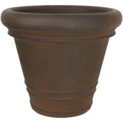 Sunnydaze Decor Sunnydaze Crozier Polyresin Outdoor/Indoor Heavy-Duty Double-Walled Fade-Resistant Flower Pot Planter - 16" Diameter - Rust -Deals Patio Elegance Store GUEST 5f4b972f 1ec9 422b 8216 f9ebe7cea333