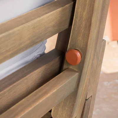 Ottavio Acacia Wood Outdoor Patio Daybed - Gray - Christopher Knight Home 2 Ottavio Acacia Wood Outdoor Patio Daybed - Gray - Christopher Knight Home - Image 2