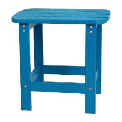 Merrick Lane Poly Resin Indoor/Outdoor All-Weather Adirondack Side Table 17 Merrick Lane Poly Resin Indoor/Outdoor All-Weather Adirondack Side Table - Image 17