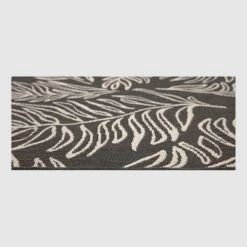 9' X 12' Leaves Outdoor Rug Black - Project 62™ -Deals Patio Elegance Store GUEST 6159c83d 8bf4 4845 bc76 e6ac7e932b3b