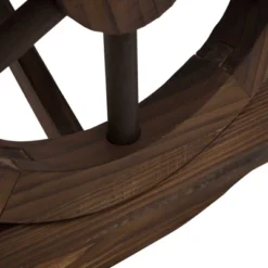 Outsunny 2-Person Garden Bench Outdoor Wagon Wheel Porch Bench For Backyard, Patio, Garden -Deals Patio Elegance Store GUEST 62ff69c0 e033 4a66 834d 0c0ce4fc9b6c