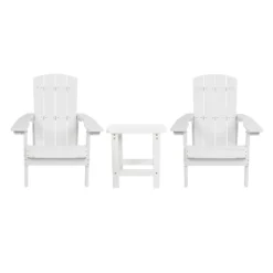 Merrick Lane Set Of 2 All-Weather Adirondack Patio Chairs With Matching Side Table -Deals Patio Elegance Store GUEST 636e1baf 9291 4309 abb3 f2a3367d44bc