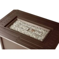 46" X 31" Rectangular Aluminum 55000 BTUs Propane Fire Table With 2 Covers - Oakland Living -Deals Patio Elegance Store GUEST 6389a64c fac6 4daf 9c4c e5b997acc2bd