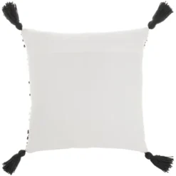 18"x18" Woven Loops Striped Square Throw Pillow With Tassels - Mina Victory -Deals Patio Elegance Store GUEST 6400e413 322b 4031 a4e8 25776306db73