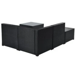 5pc Wicker Patio Sectional Seating Set With Cushions - Black/Blue - GODEER 24 5pc Wicker Patio Sectional Seating Set With Cushions - Black/Blue - GODEER -Deals Patio Elegance Store GUEST 64e8939e 7934 416c a5a8 6e03534b3e6e