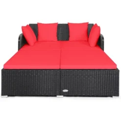 Tangkula Patio Rattan Daybed With 4 Pillows Cushioned Sofa For Outdoor 21 Tangkula Patio Rattan Daybed With 4 Pillows Cushioned Sofa For Outdoor -Deals Patio Elegance Store GUEST 66205bcb 63e4 4b9c 96e6 c53c598fee98