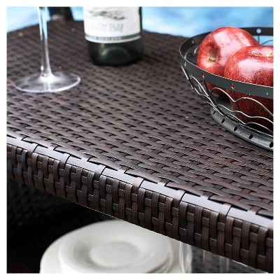 Crosley Palm Harbor Outdoor Wicker Bar Cart 5 Crosley Palm Harbor Outdoor Wicker Bar Cart - Image 5