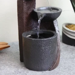 Sunnydaze Decor Sunnydaze Indoor Home Decorative Resin 3-Tier Descending Bowls Tabletop Water Fountain - 9" - Dark Brown 11 Sunnydaze Decor Sunnydaze Indoor Home Decorative Resin 3-Tier Descending Bowls Tabletop Water Fountain - 9" - Dark Brown -Deals Patio Elegance Store GUEST 66fb4896 3bd4 4c4c 88f9 64554837ac8d