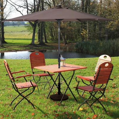 Costway 9ft Patio Solar Umbrella LED Patio Market Steel Tilt W/ Crank Outdoor (Tan) 1 Costway 9ft Patio Solar Umbrella LED Patio Market Steel Tilt W/ Crank Outdoor (Tan)