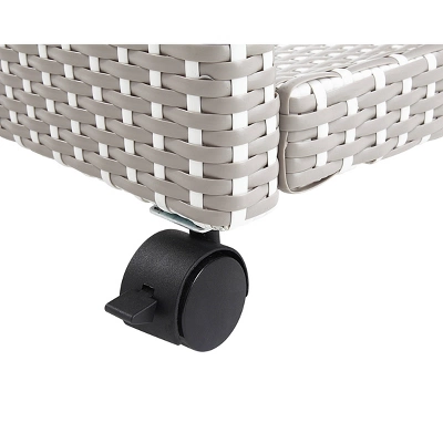 2pc Maksville Contemporary Outdoor Serving Cart & Trash Can - MiBasics 10 2pc Maksville Contemporary Outdoor Serving Cart & Trash Can - MiBasics - Image 10