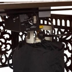 48" X 36" Rectangular Aluminum 55000 BTUs Propane Fire Pit Table With Two Covers - Brown - Oakland Living -Deals Patio Elegance Store GUEST 6936517d e293 497d 8fe7 38272cde4a20