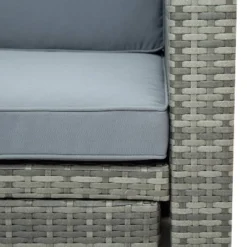 4pc Outdoor Wicker Conversation Sectional Set With Cushions - Gray - GODEER 26 4pc Outdoor Wicker Conversation Sectional Set With Cushions - Gray - GODEER -Deals Patio Elegance Store GUEST 6a8c235d 0a86 4573 ba1a 258c79f139dc