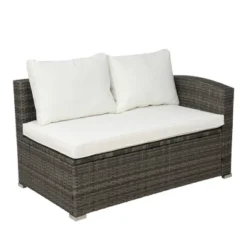 4pc Wicker Patio Conversation Set With Cushions - Gray/Beige - GODEER 23 4pc Wicker Patio Conversation Set With Cushions - Gray/Beige - GODEER -Deals Patio Elegance Store GUEST 6aa13dd1 d24b 4d74 85be d42f7e872371